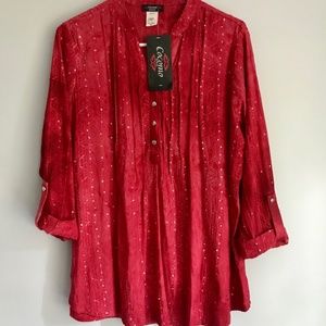 Cocomo Woman - Tie Dye Sequin Embroidered Knit Top